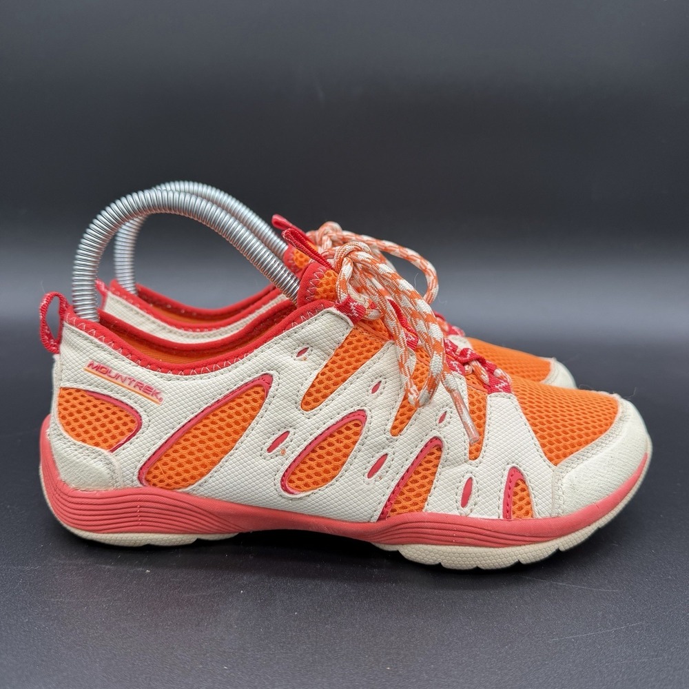 Mountrek Womens Lightweight Hiking Shoes Minimal Size 6.5 Orange Climbing